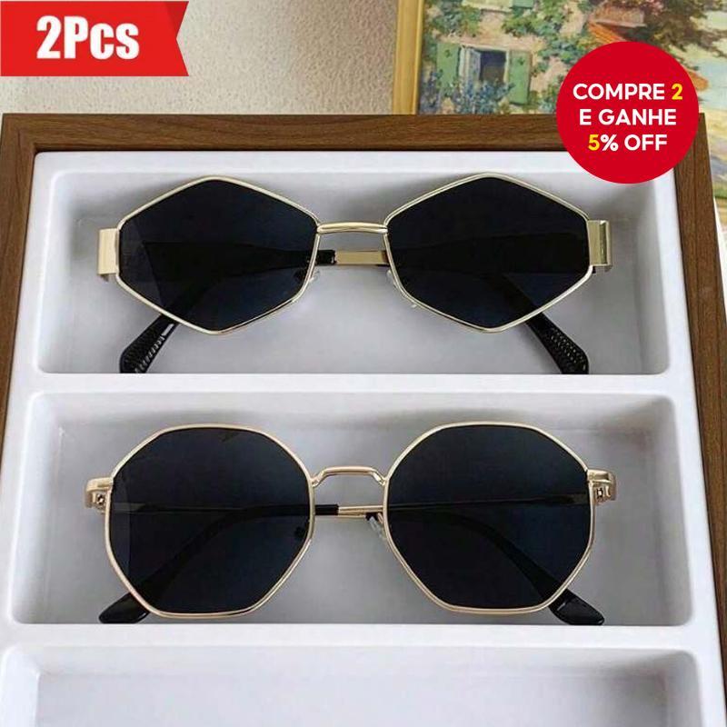 Óculos de Sol Y2K Kit 2 Peças