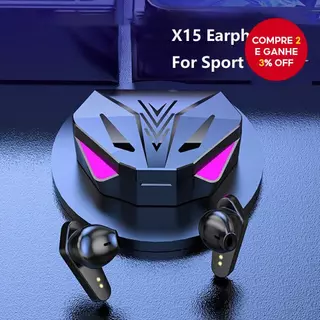 Fones De Ouvido Sem Fio Bluetooth 5.3 Para Jogos De Baixa Latência Portáteis Com Redução De Ruído X15
