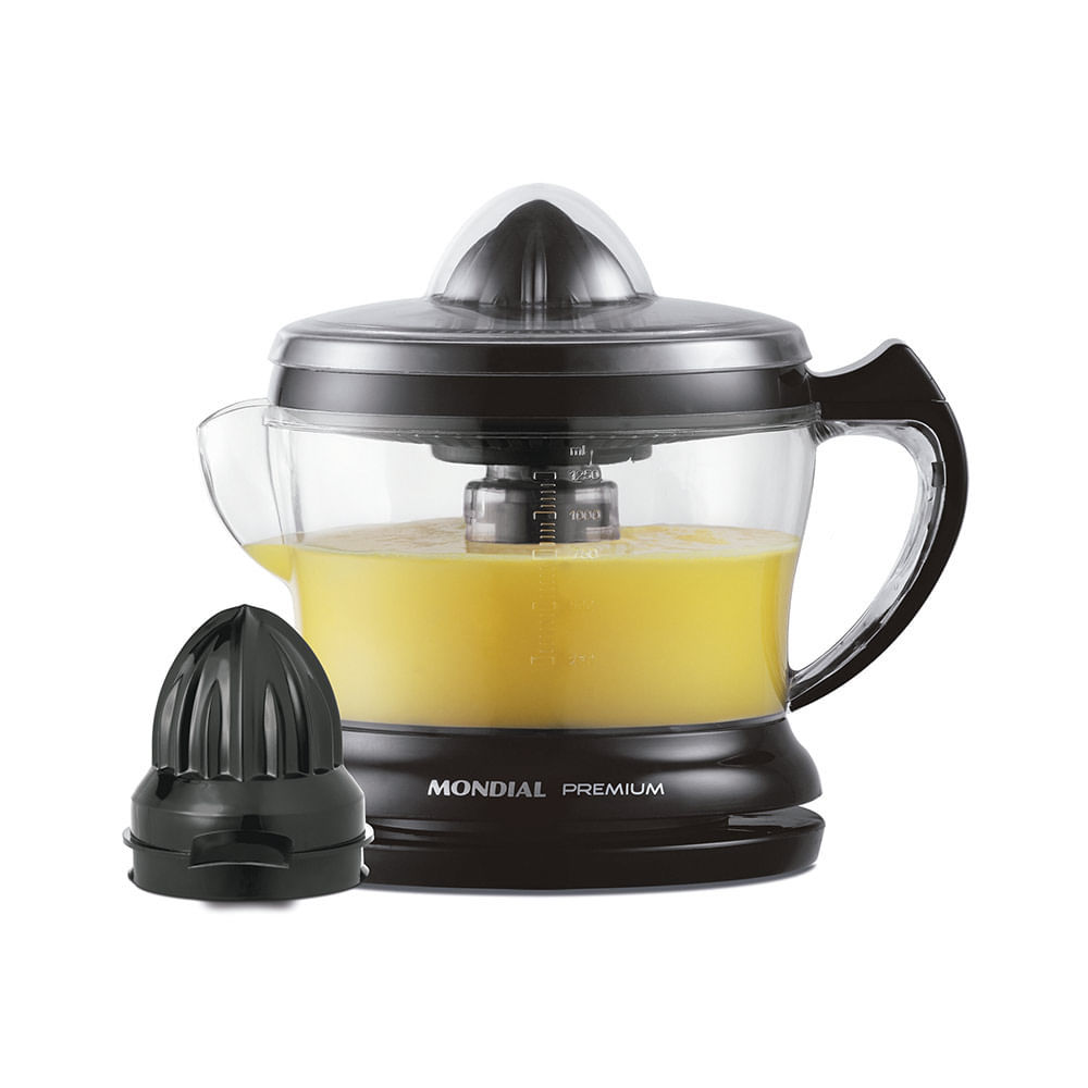 Espremedor de Frutas Mondial Premium E02 1,25L Preto 30W - 2