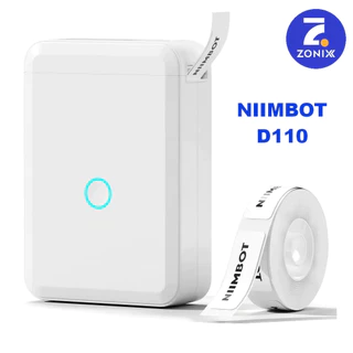 Niimbot D110 Impressora De Etiqueta Térmica Portátil Sem Fio Bluetooth + 1 Rolo Etiqueta Zonix