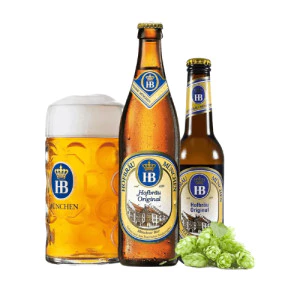 Cerveja Alemã Hb Hofbrau Original 500ml - Importada Clara