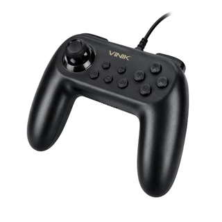 Controle Joystick Para Nintendo Switch Com Fio Usb Manete Gamer Modelo Ns Preto