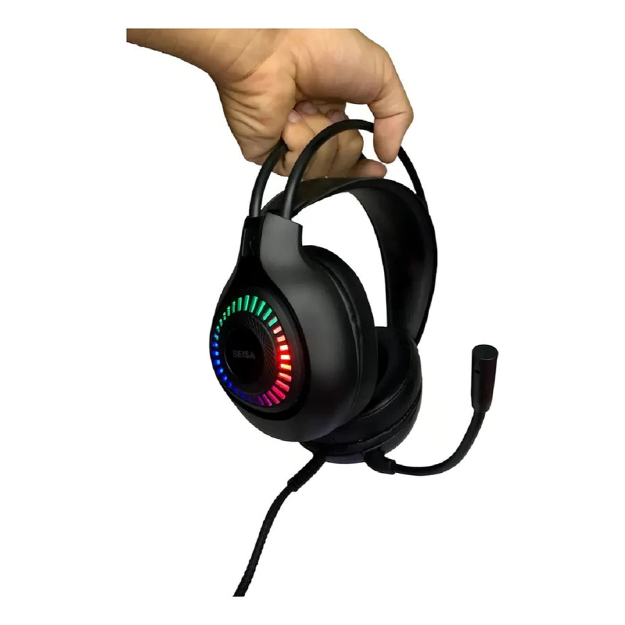 Fones de Ouvido Headset Gamer com Fio com Microfone USB e P2 para PC Computador Headset Videogames — imagem 2