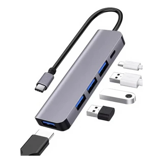 Hub USB C 5 Em 1 Usb 3.0 Multiportas Alta Velocidade Notebook Macbook Celular Tablet Pc Tipo C