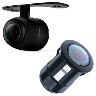 Câmera de Ré Automotiva 2 em 1 Parachoque ou Borboleta Flex Estacionamento Preta Tech One 2265