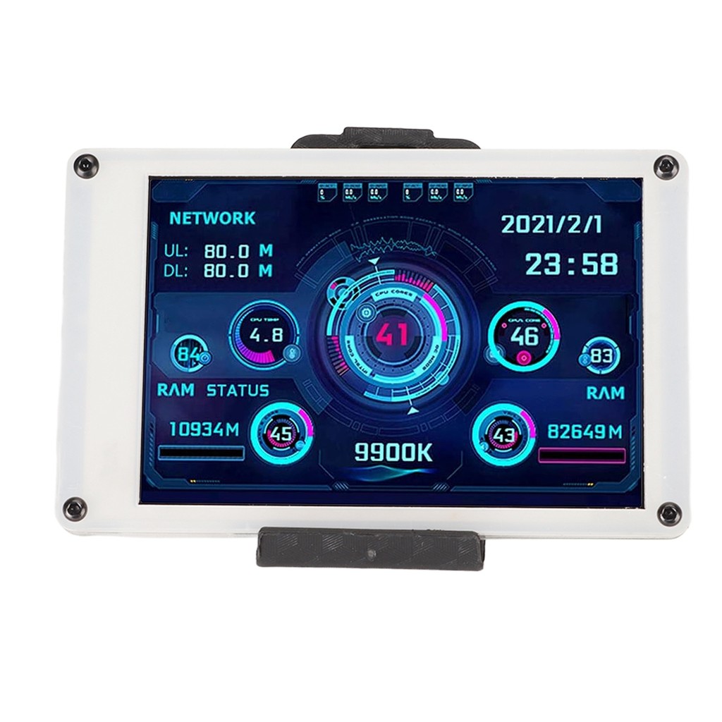 3.5in PC Monitor De Temperatura Dupla Interface USB IPS Mini Tela CPU ...