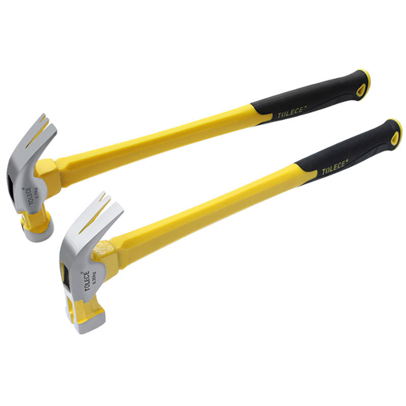 Martelo de garra com martelo magnético Martelo para carpintaria Martelo de cabo longo Martelo para puxar unhas Martelo p