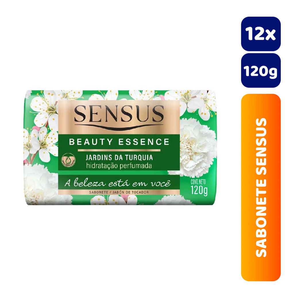 Kit 12x Sabonete Sensus Beauty Essence Jardins da Turquia 120g