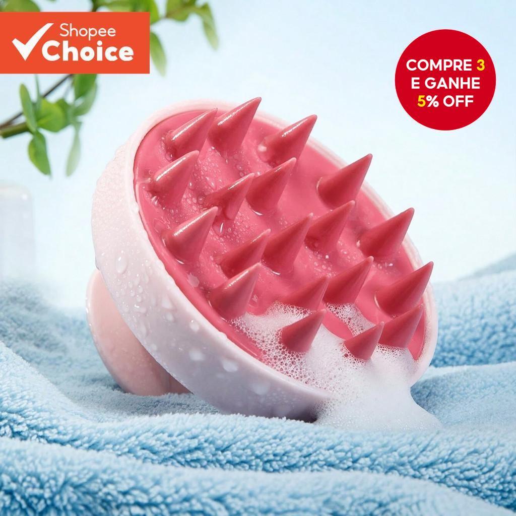 Escova De Lavagem De Cabelo De Silicone Macio – Esfoliante De Cabeça...