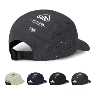 Boné Masculino Five Panel Aba Curta com Bordado e Malha Praia Corrida Acampamento e Uso Diário Estilo Streetwear