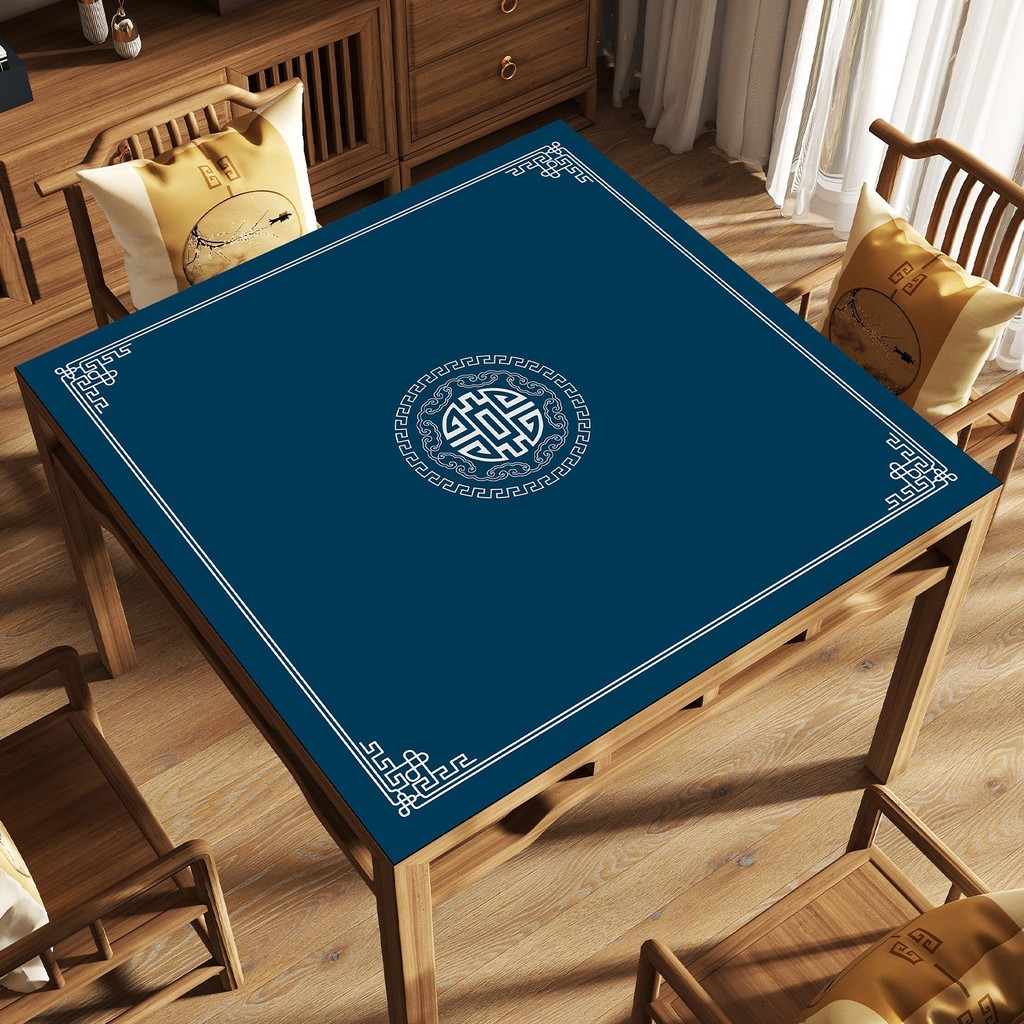 Didiseaon Tapete de Mesa de Mahjong Cuadrado de Alfombrilla de Antideslizante y Gruesa para Reducir el Ruido para Mesa