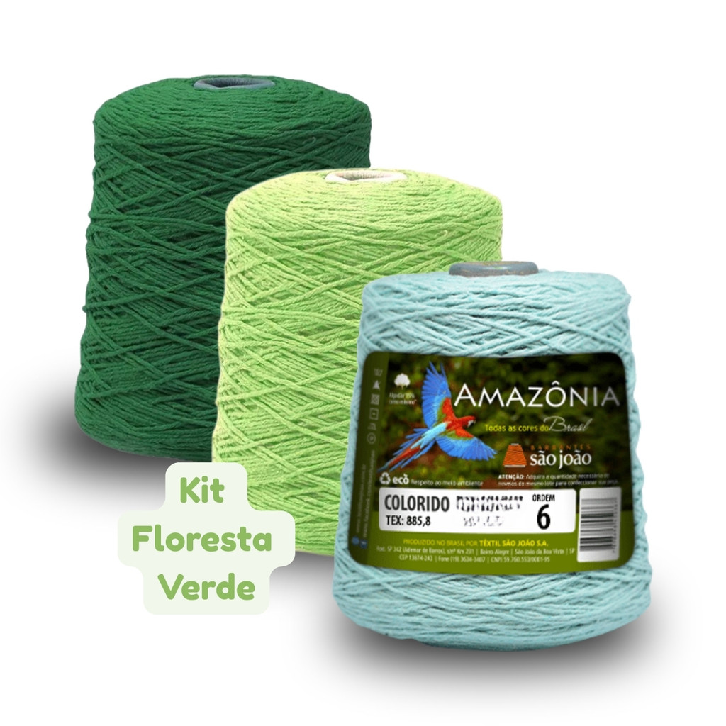 Kit 3 Barbantes Amazônia 600g São João Fio 6 | Combinações de
