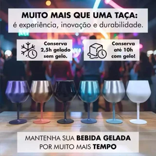 Belifou 420ML Taça Copo Térmico De Aço Inoxidável 2 Em 1 Para Gin Vinho Drink Bebidas 14oz