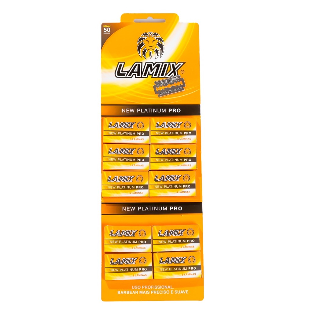 LAMINA LAMIX NEW PLATINUM C/50 UNIDADES | Shopee Brasil