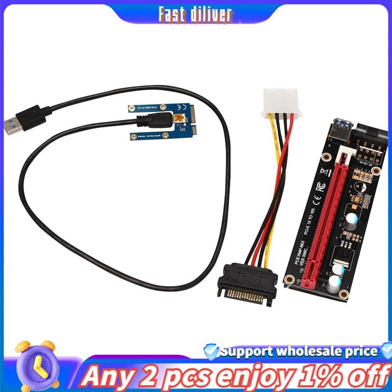 Mini PCIe Para PCI Express 16X Riser Laptop Placa De Imagem Externa BTC ...