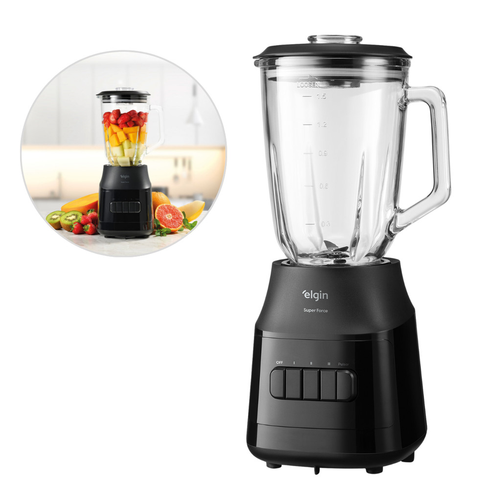 Liquidificador Elgin Super Force 1,9L 900W com Jarra de Vidro | Shopee ...
