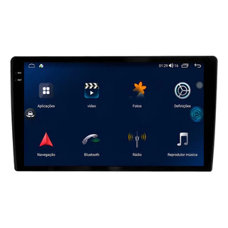 Multimidia Universal Aikon Próton G3 8ram+128gb Octacore Carplay Android Gps Bluetooth Qled 4g 10p