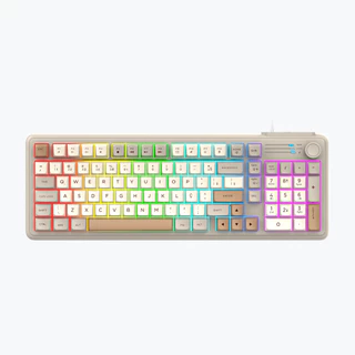 Teclado USB RGB Retroiluminado Com Fio Multimídia Knup KP-TE145