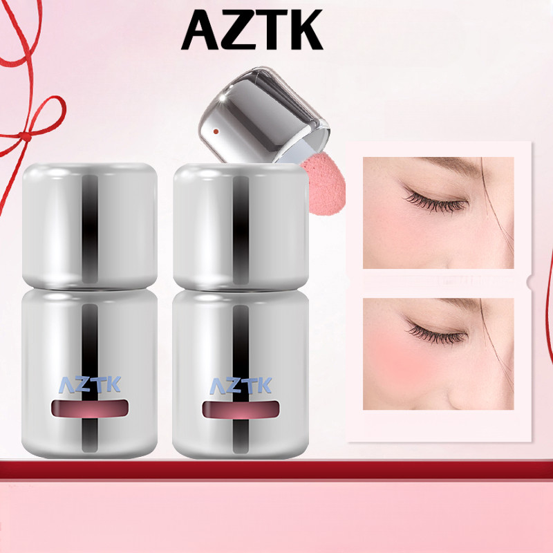 AZTK Blush Líquido Congelado Ilumina A Contração De Expansão Maquiagem Nua Atmosfera Contorno Melhora O Facial Natural em Oferta na Shopee