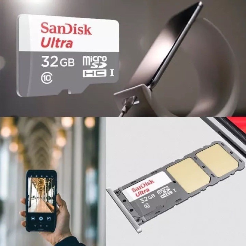 KIT Cartão Micro Memória Sandisk 32GB 64GB 128GB 256GB Classe10-Promoção