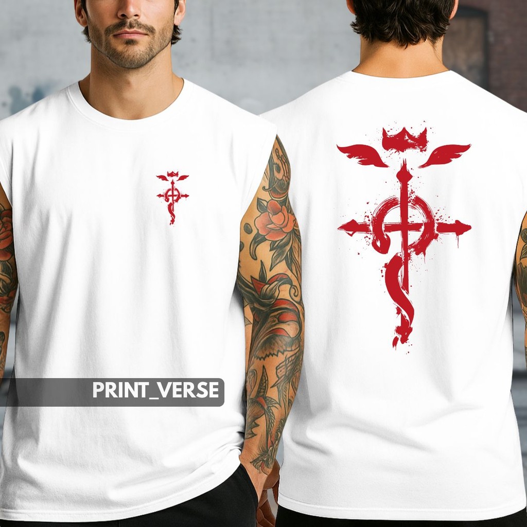 Camiseta Regata Oversized Mangá FullMetal Alchemist Eduardo Elric Alquimista