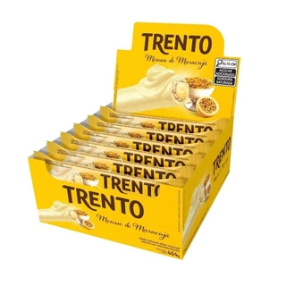 Chocolate Trento Wafer Mousse de Maracujá 29g - Embalagem com 16 Unidades em Oferta na Shopee