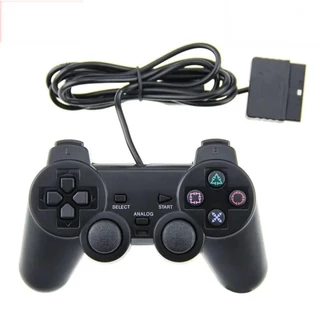 Controles PS2 Joystick Com Fio Ergonômico Plug And Play Cor Preto