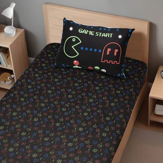 JOGO DE CAMA PAC MAN SOLTEIRO ALGODÃO JOY PORTALLAR