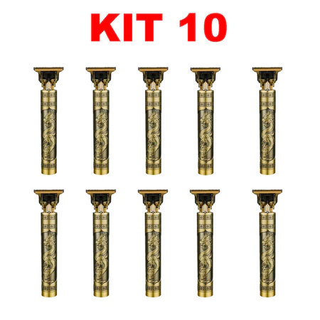 kit 10 Máquina De Cortar Cabelo Para Barba Masculina Designer Aleatório Elétrico Profissional