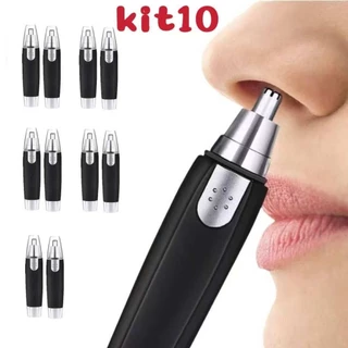 Kit 10 Mini Aparador Elétrico Facial de Pêlos Nariz marisa em Oferta na Shopee