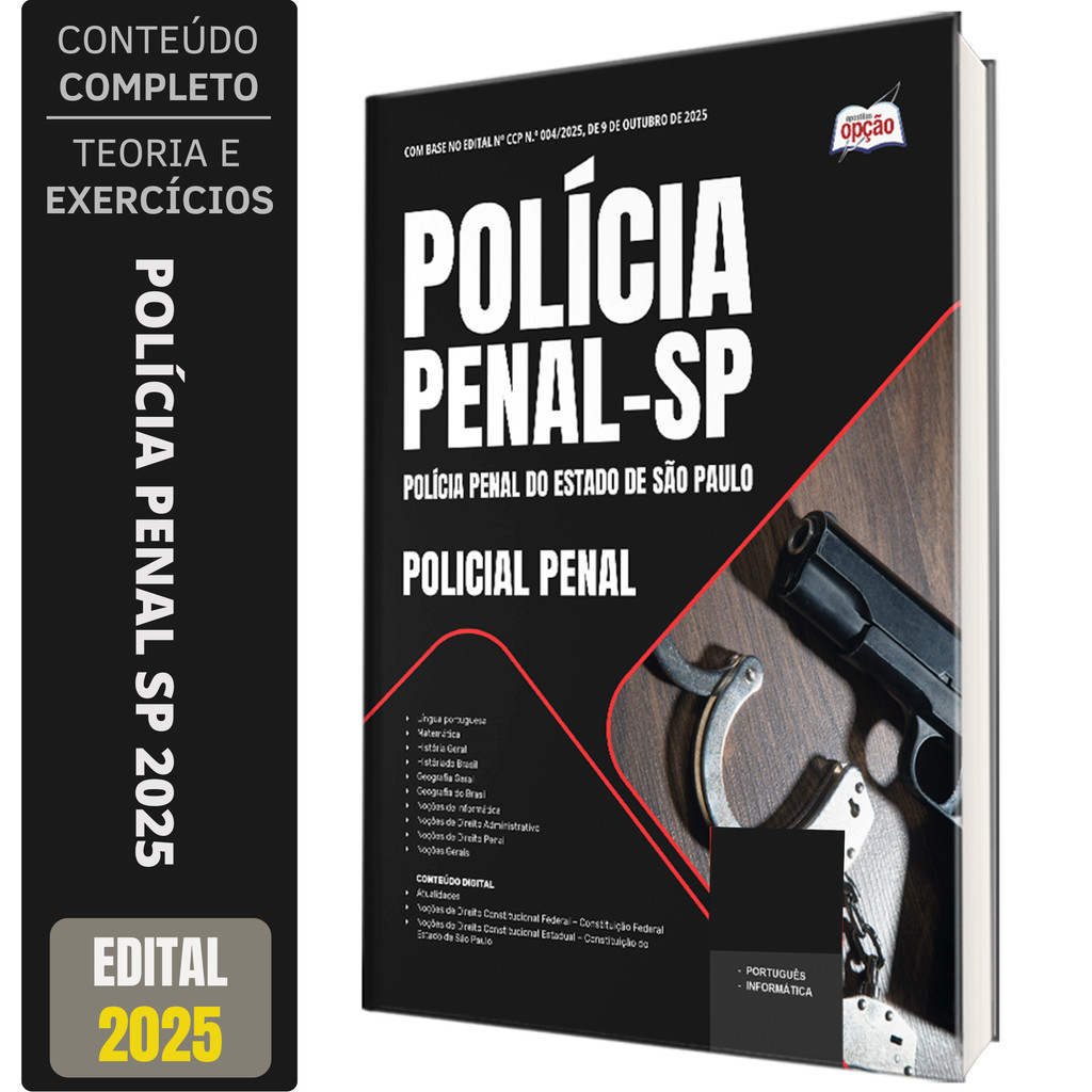 Apostila Polícia Penal SP 2025 - Policial Penal | Shopee Brasil