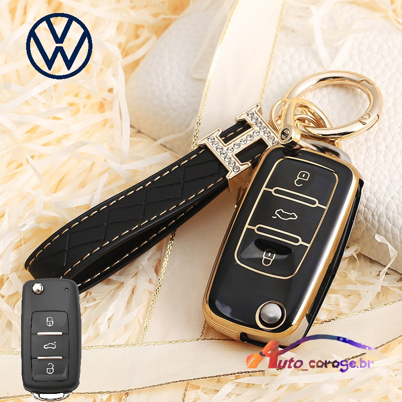 Capa de Chave Volkswagen Gol/POLO/Amarok/Voyage/FOX/Jetta/Fusca ...