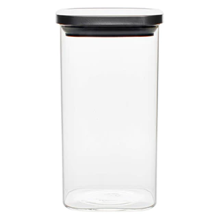 Pote Hermético de Vidro Quadrado Tampa em Inox 1600ml - Vista Home em Oferta na Shopee