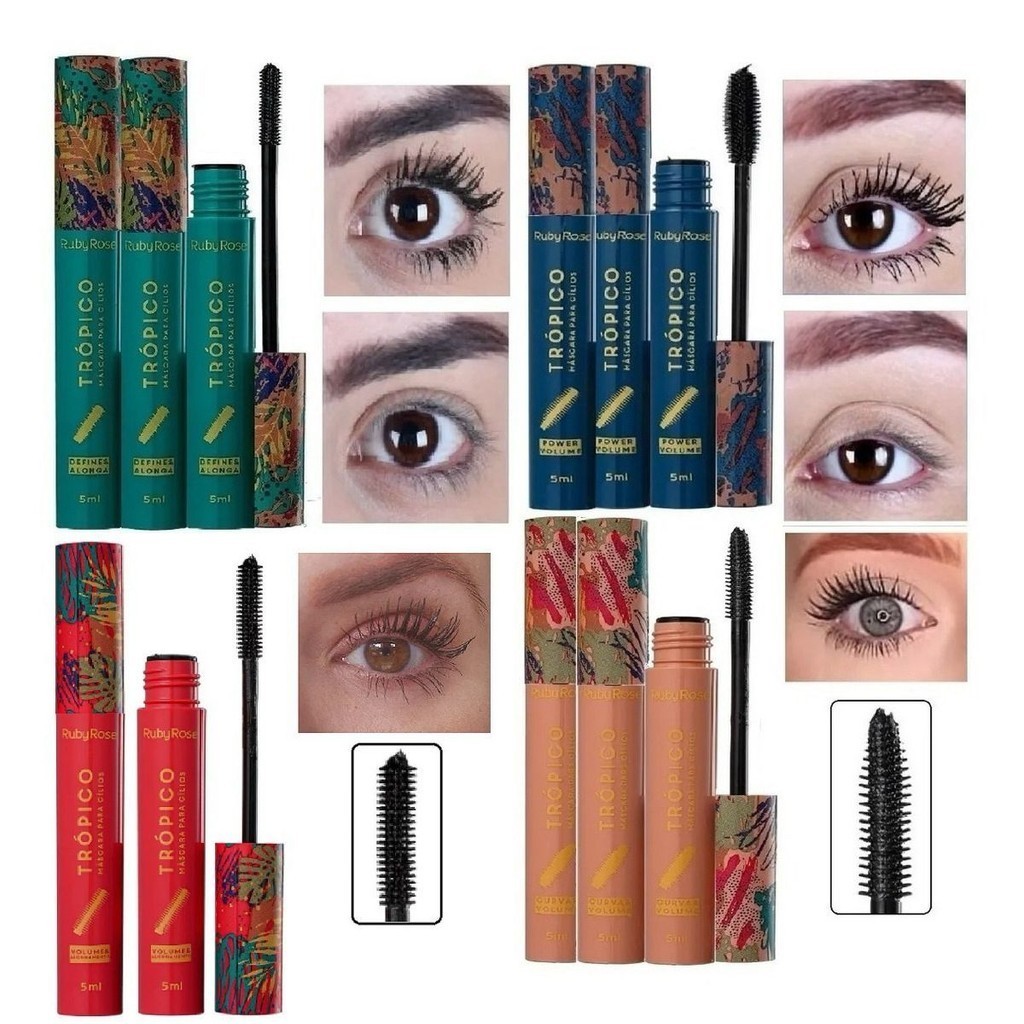 Caixa com 12/6 Rímeis Ruby Rose Trópico – Volume e Definição, Atacado ...