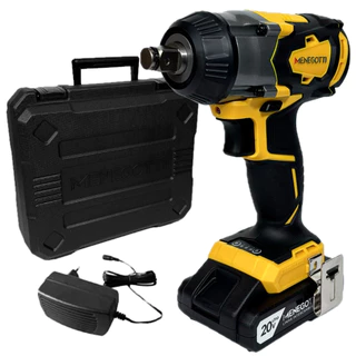 Kit Chave de Impacto Profissional 20V Menegotti MCI 20 1 Bateria 1 Carregador Bivolt 1 Maleta em Oferta na Shopee