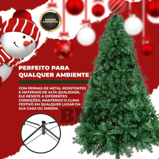 Árvore de natal 2.10 verde tradicional pinheiro cheia luxuosa canadense modelo PREMIUM