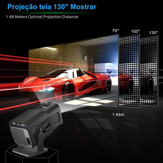 Mini Projetor 4K Portátil HY320 | Android, Full HD, Wifi e Bluetooth — foto 5 — Achou Levou Brasil