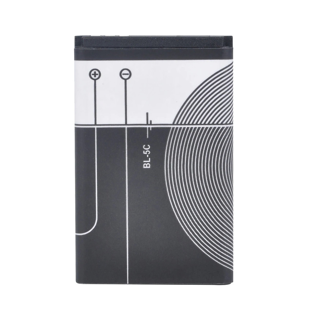 Lot De 2 Batteries Rechargeables BL-5C 1020mAh 3.7V - Pour Radio, Enceinte, Appareil Photo
