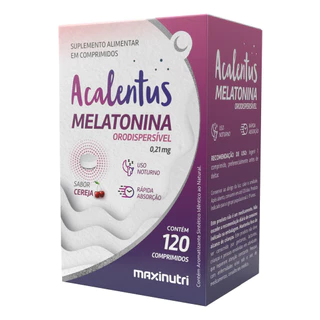 Melatonina Orodispersível Absorção Rápida 120 Cáps Maxinutri em Oferta na Shopee