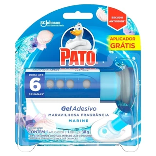 Gel Adesivo Sanitário Pato Marine com 6 Discos Aplicador em Oferta na Shopee