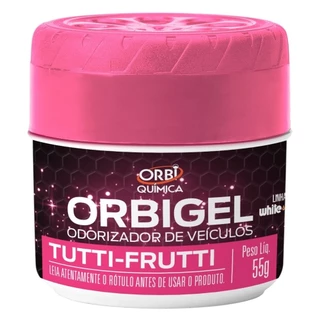 Orbi Gel Odorizador De Veiculos Tutti-Fruti 55g - Embalagem com 24 Unidades em Oferta na Shopee