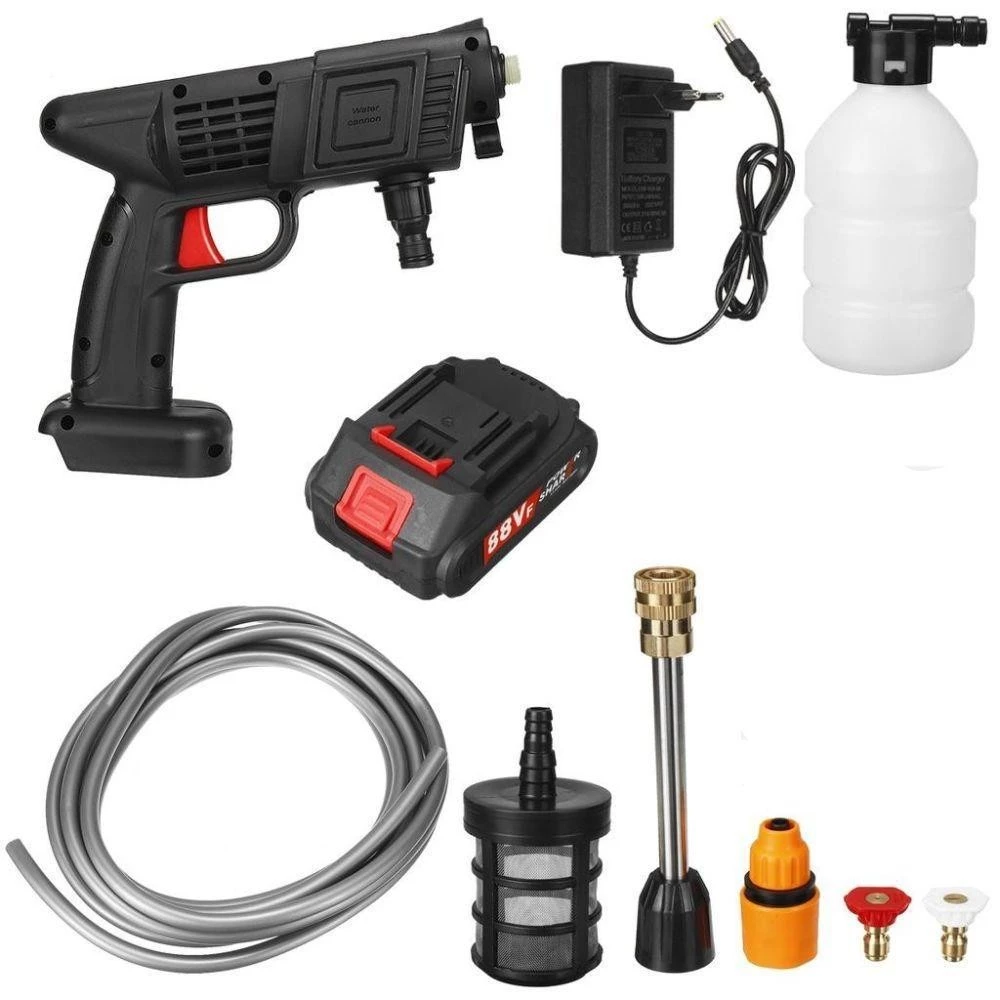 Lavadora De Alta Pressão Turbo Profissional Portátil Sem Fio