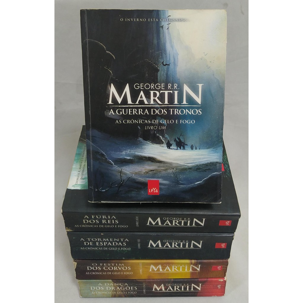 Coleção Série As Crônicas De Gelo E Fogo - Got - Volumes 1 Ao 5 de ...
