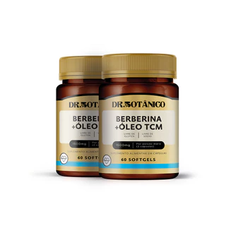 KIT 02 BERBERINA + OLEO TCM 1500MG 60 SOFTGELS DR. BOTÂNICO