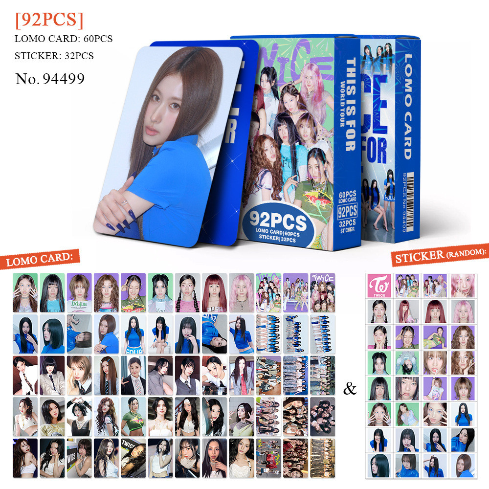 92-96pcs/box TWICE Photocards With You-th Lomo Cards Stickers