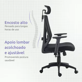 Cadeira de Escritório Innovation Viper Pro Office VO459 Com Apoio Lombar