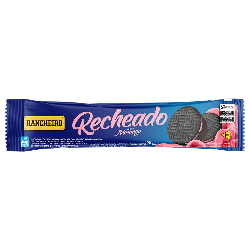 Kit 3 Biscoito Bolacha Recheada Vegana - Rancheiro - 90g | Shopee Brasil