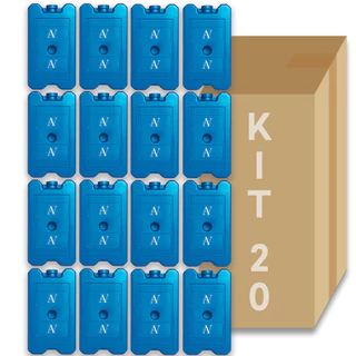 Kit 20 Peças Gelo 200ml Artificial Reutilizável Caixa Cooler