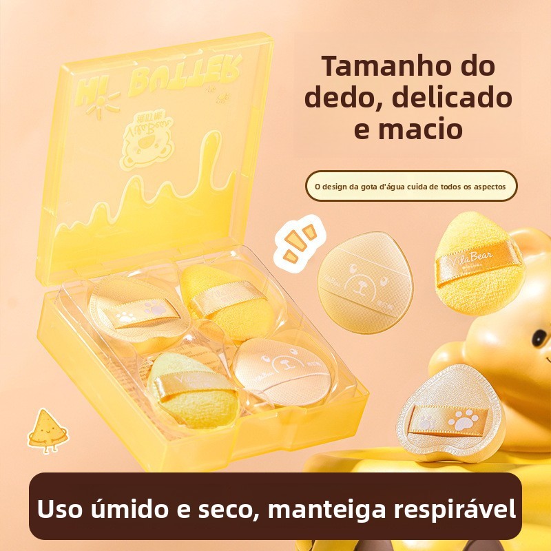 Conjunto de Puffs de Pó de Manteiga de Urso Weiding, Cabe Bem, Não ...