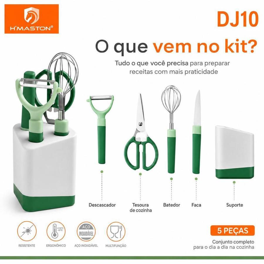 H'MASTON Descascador De Legumes Tesoura De Cozinha Kit Facas De Cozinha Kit Cozinha Completo Kit De Cozinha